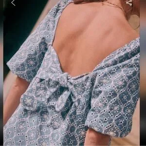 Sezane | Accessories | Szane Dorice Eyelet Babydoll Dress 